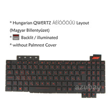 Magyar QWERTZ Billentyűzet For ASUS FX503 FX503VD FX503VM V170746DK1 Red Backlit picture