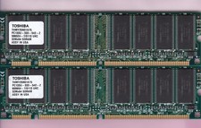512MB 2x256MB PC-133 TOSHIBA THMY25N01A75 Desktop Memory Kit 32Mx64 PC133 SDRAM picture