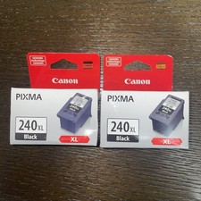 Lot of 2 NEW Canon Pixma 240 XL Black Ink Cartridge - New In Box picture