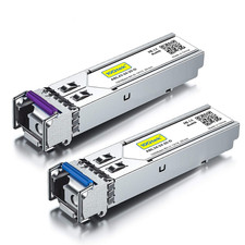 10Gtek a Pair of 1.25G SFP Bidi Singlemode Transceiver for Cisco GLC-BX-D picture