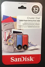 SanDisk Cruzer Dial USB 2.0 Flash Drive 32GB [ Double Pack ] NEW picture