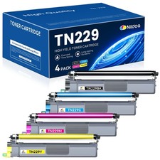 Nildoa TN229 High Yield Toner Cartridge 4-Pack for Brother 950DW BK/C/M/Y picture