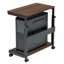 EUREKA ERGONOMIC PC Stand Computer Cart Height Adjustable Rolling Wheels picture