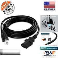 Versatile 50 Ft 18AWG Power Cord - Male to Female Connection for Safe Device Use picture