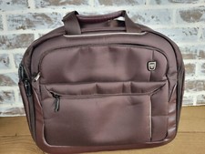 TUMI T-TECH TOP ZIP DELUXE DISCONTINUED LAPTOP PORTFOLIO BRIEFCASE MAROON picture