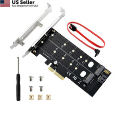 ELUTENG Dual M.2 PCIE Adapter NVME/NGFF to NVME/SATA, NVMe NGFF PCIe  picture