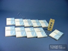 Leviton Acenti AC643-DFT Driftwood 3-Port Quickport Decora Wallplate Insert 10pc picture