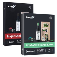 Lot 20-120 Koala Sticker Paper for Inkjet & Laser Glossy Adhesive Photo Paper picture