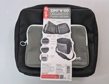 ZIPIT Laptop Organizer - Case  Zipper Binder 2 Inch Rings File Folders Black picture