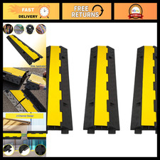 2 Channel Cable Ramp 3 Pack - 11000lbs Capacity Floor Protector for Cords & Hose picture