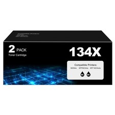 Replacement Toner Cartridge 134X Black Compatible for HP MFP M234dw, 2 Pack, picture