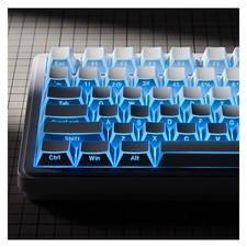 XVX White Shine Through Keycaps, PBT Keyboard Keycaps Cherry Profile, Custom ... picture