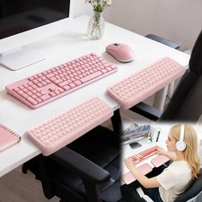 2 PCS Pink LShaped Arm Rest For Desk Memory Foam Ergonomic Edge Cushion picture