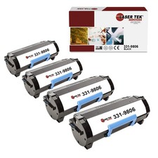 4Pk LTS 331-9806 Black HY Compatible for Dell B2360 B3460 B3465 Toner Cartridge picture