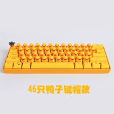 NEW Cute Yellow Duck Mechanical Keyboard Press Crow USB Interface Keyboard Gifts picture