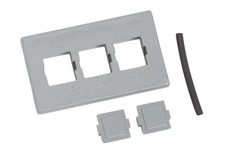 LOT OF 22 Commscope M13C-270 | M13C Type Furniture Faceplate,3 port gray picture