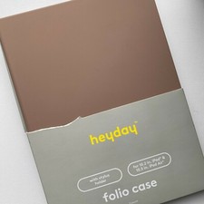 New Heyday Folio Case for 10.2 in iPad & 10.5 in iPad Air - Brown, Faux Leather picture