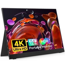 ForHelp True 4K Portable Monitor - 15.6inch UHD 3840×2160 100% sRGB USB-C HDM... picture