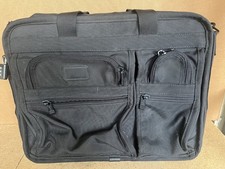Tumi Alpha Wheeled Laptop Briefcase Carry On Rolling Bag Black picture