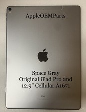 Mint GRAY 100% OEM Apple iPad Pro 2nd 12.9 Cellular  A1671 Back Housing Complete picture