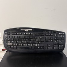 Microsoft Digital Media Pro Keyboard Wired USB Model 1031 Black KC-0405 (TESTED) picture