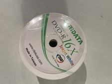 RIDATA DVD-R 16x 4.7GB White Inkjet Hub Printable Recordable Disc spindle picture