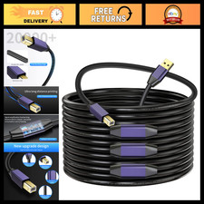100ft Active USB 2.0 Printer Cable A-Male to B-Male High Speed for Printers & Sc picture