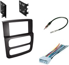 Double Din Dash Kit w/Harness and Antenna for 2002-2005 Dodge Ram Pickup 1500 picture