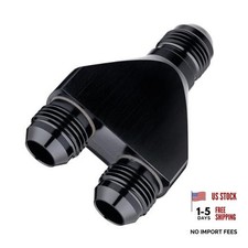 12AN Male to Parallel Exit Dual 12AN Male Y Block Fitting 12AN to 2 x 12AN picture