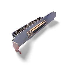 SCSI IDC50 Male to External SCSI-II HPDB50 Female Latch - Silver picture
