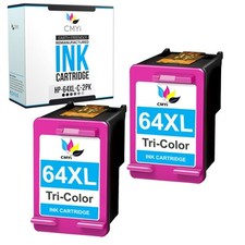 2PK CMYi Replacement 64XL Ink Cartridge Color for HP ENVY Photo 7155 7158 7822 picture