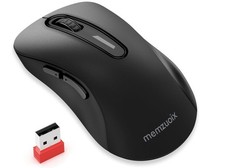 Memzuoix 2.4GHZ Wireless Optical Mouse, Style# WM-697, Color Matte Black, Sealed picture