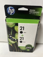HP 21 Black 2-Pack Warranty Ended January 2019 New Sealed Box picture