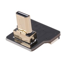 HDMI FPV Ribbon Cable Up Angled 90 Degree Micro HDMI  to Mini HDMI Male FPC FFC picture