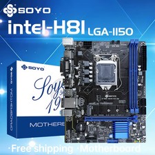 Intel H81 Desktop Motherboard LGA 1150 DDR3 16GB M.2 HDMI VGA DVI USB 3.0 ATX picture