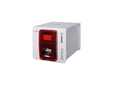 Evolis ZN1H0000RS Zenius Expert Card Printer - Single-sided - White/Red picture