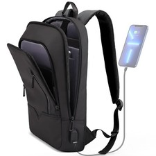 hk Backpack for Men Business Slim Laptop Bag Large, Black picture