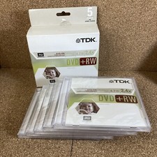 TDK DVD-RW Discs New, Sealed 5 pack. picture