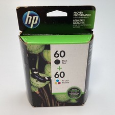 Genuine HP 60 N9H63FN Black & Tri-Color Ink Cartridge Combo Pack Sealed 05/2023 picture