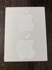 Authentic Apple White Logo Sticker Decal Macbook iPhone iPad iMac picture