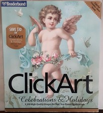 Vintage Broderbund CLICKART Celebrations & Holidays for Windows 3.1 or Win 95 picture