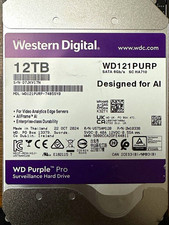 Western Digital WD Purple Pro 12TB 3.5in SATA 6Gb/s HDD WD121PURP AI picture