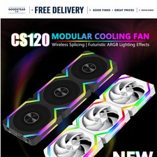 JUMPEAK CS120 ARGB 120mm PWM Case Fan Modular Stackable 1800RPM picture