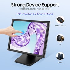 17 Inch Touch Screen POS LCD TouchScreen Monitor Retail Kiosk Restaurant Bar NEW picture