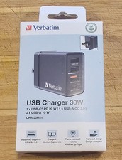 Verbatim 30W 4-Port USB Wall Charger, Black picture