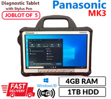 JOBLOT OF 5 PANASONIC MK3 TOUGHBOOK CF-D1 4GB 1TB SSD CORE i5 6TH GENERATION picture