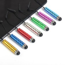 BULLET SHORT STYLUS TOUCH PENS 3.5MM dust plug FOR apple iPhone X 8 7 PLUS 6 5 4 picture