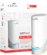 ARRIS SURFboard S33 DOCSIS 3.1 Cable Modem 3.5Gbps 2.5GbE 2-Port White Open New picture