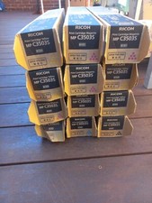Ricoh MP C3503S BUNDLE OF TWELVE (12) Y X 6 M X 4 K X 1 C X 1 3003 3503 SERIES. picture
