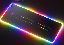 HYTE CNVS RGB lightning Non-Slip Gaming DESKMAT Desk Mouse Pad - Pitch Black picture